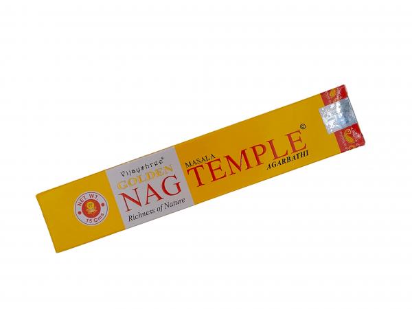 Temple Golden Nag - Premium Räucherstäbchen - Vijayshree